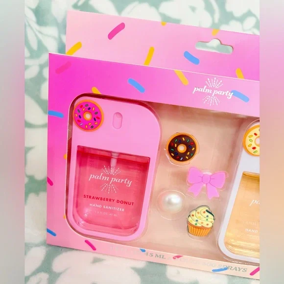 Palm Party Sweet Treat Hand Sanitizer Set With DIY Charms 🍩💕 - Picture 2 of 4